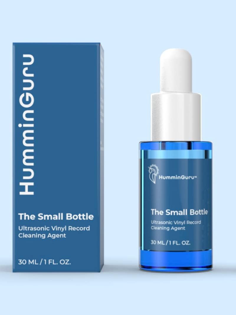 HumminGuru منظف أسطوانات الفينيل بالموجات فوق الصوتية هامينجورو الزجاجة الصغيرة، يحسن بشكل كبير فعالية آلة تنظيف الأسطوانات بالموجات فوق الصوتية ووقت التجفيف، محلول تنظيف الأسطوانات المضاد للكهرباء الساكنة الخالي من الكحول | سائل تنظيف الفينيل الخالي من الكحول: يحسن كفاءة التنظيف والتجفيف، تركيبة مضادة للكهرباء الساكنة، عالي التركيز (لأكثر من 800 أسطوانة) - Image 5