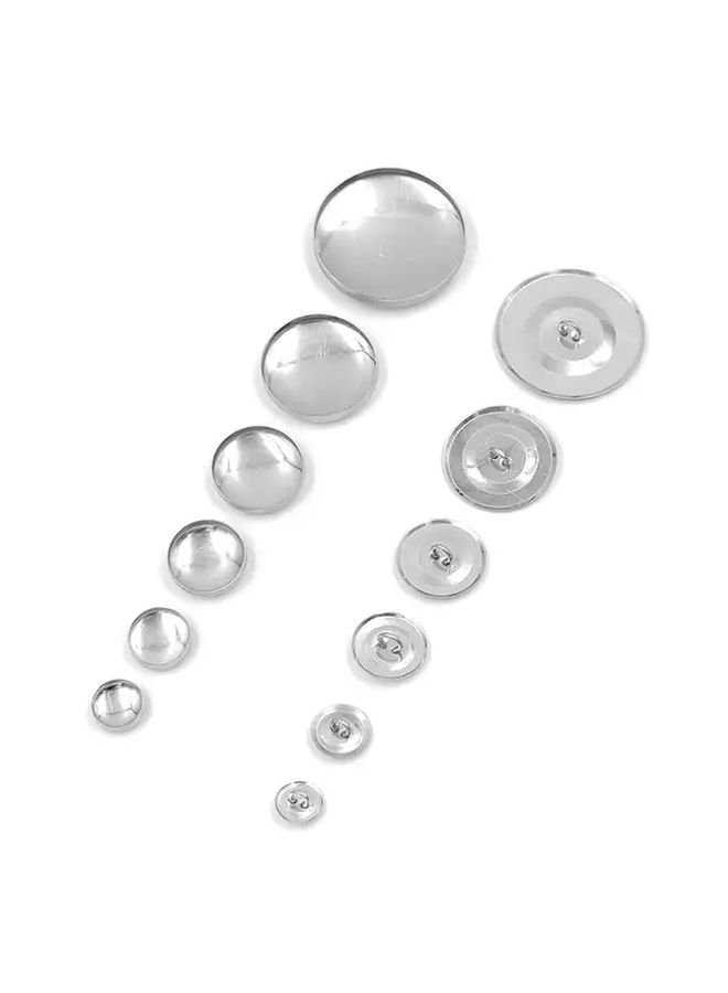 15mm 100 Sets Cover Buttons with Hand Install Tool for DIY Fabric Jackets Coats Leathercraft - Image 3