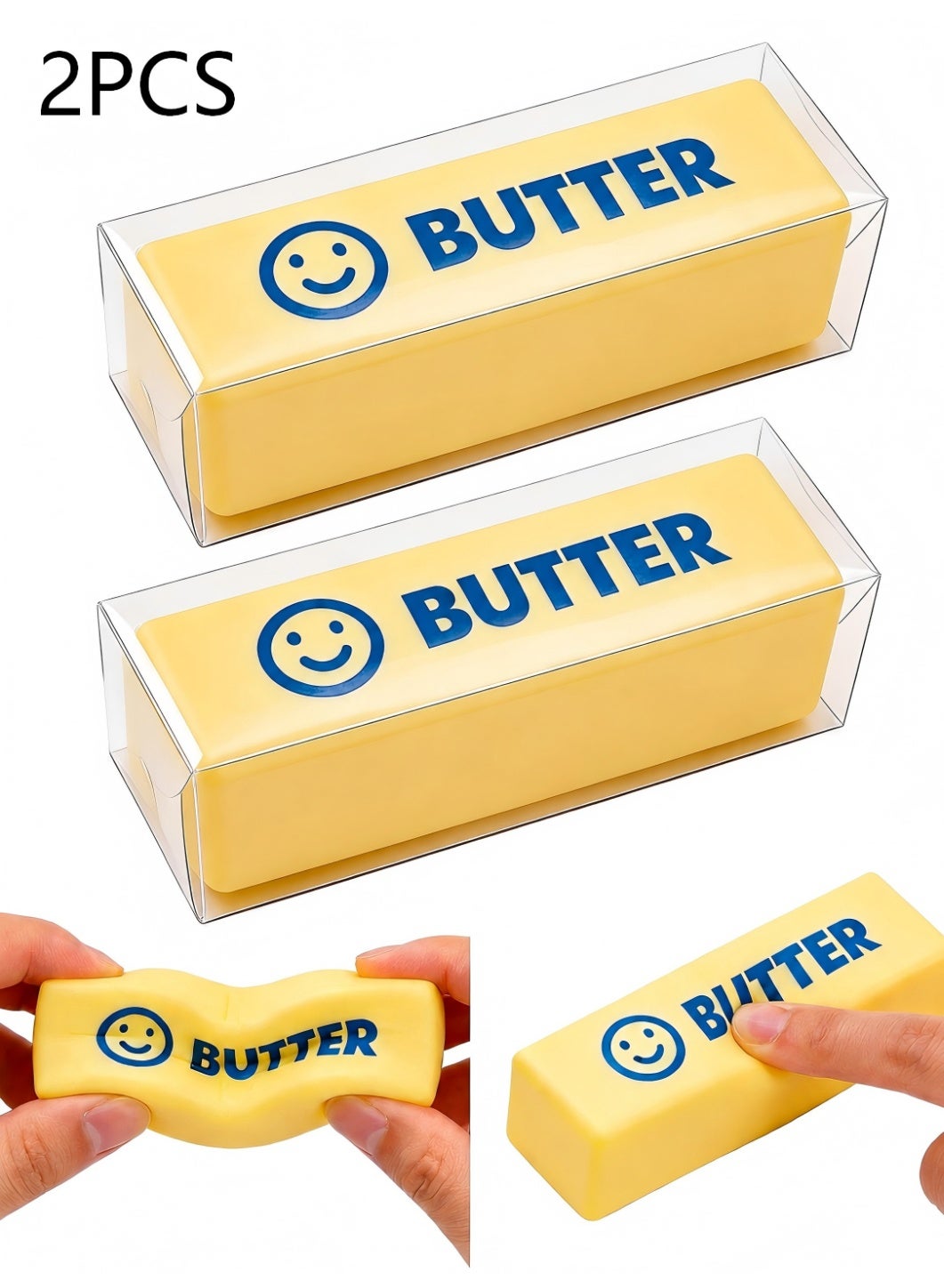 Eye Rising. Device BABONA Butter Squishy Toys with 2 Clear Storage Boxes, Slow-Rising ...