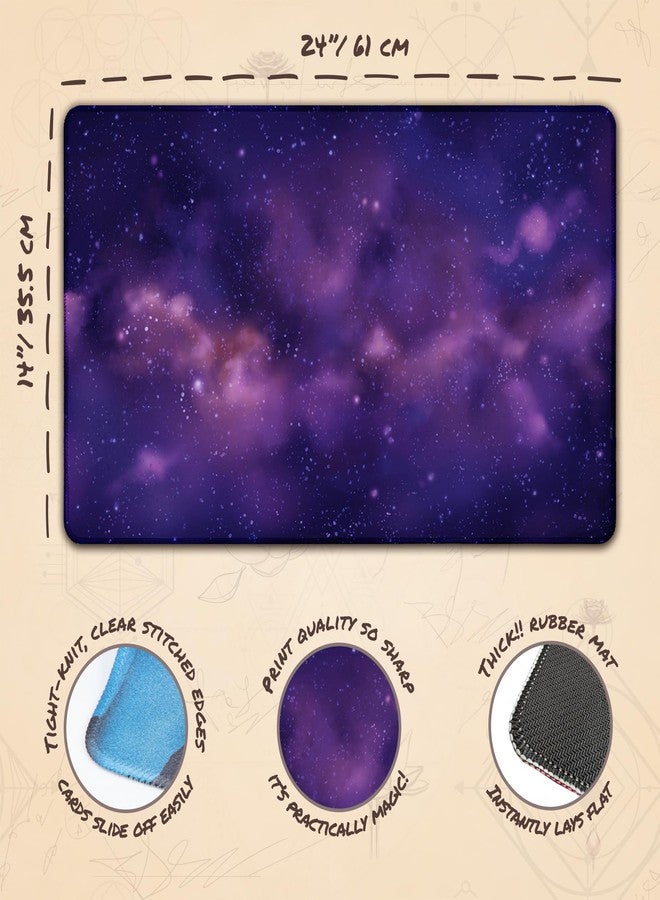 Paramint Cosmic Black (Stitched) - MTG Playmat - Compatible with Magic The Gathering Playmat - Play MTG, YuGiOh, TCG - Original Play Mat Art Designs & Accessories - Image 4
