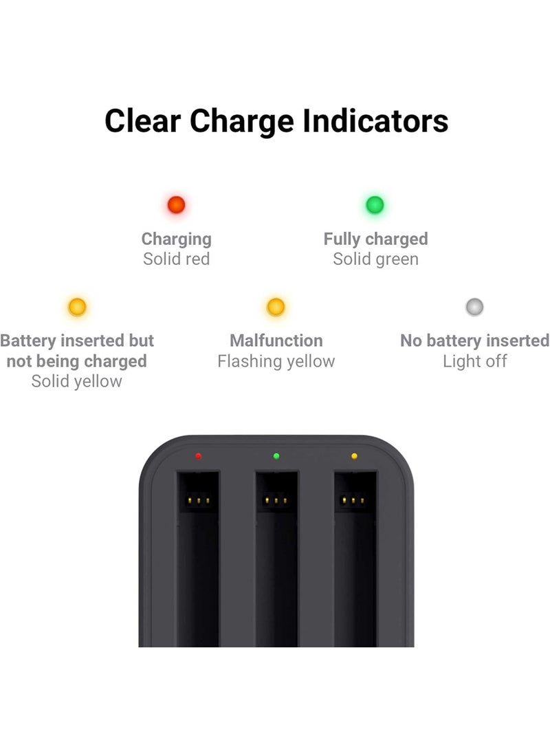 Insta360 Insta360 ONE X2 Battery  Fast Charge Hub Bundle  Includes Fast Charge Hub  2 Batteries 1630mAh for Insta360 ONE X2 360 Camera 3 Items  - Image 3
