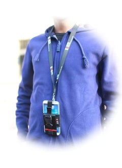 BUBM Sport Phone Bag Neck Strap Hanging Armband For 4.5 to 6.5 Inch Phone-Blue  - Image 4