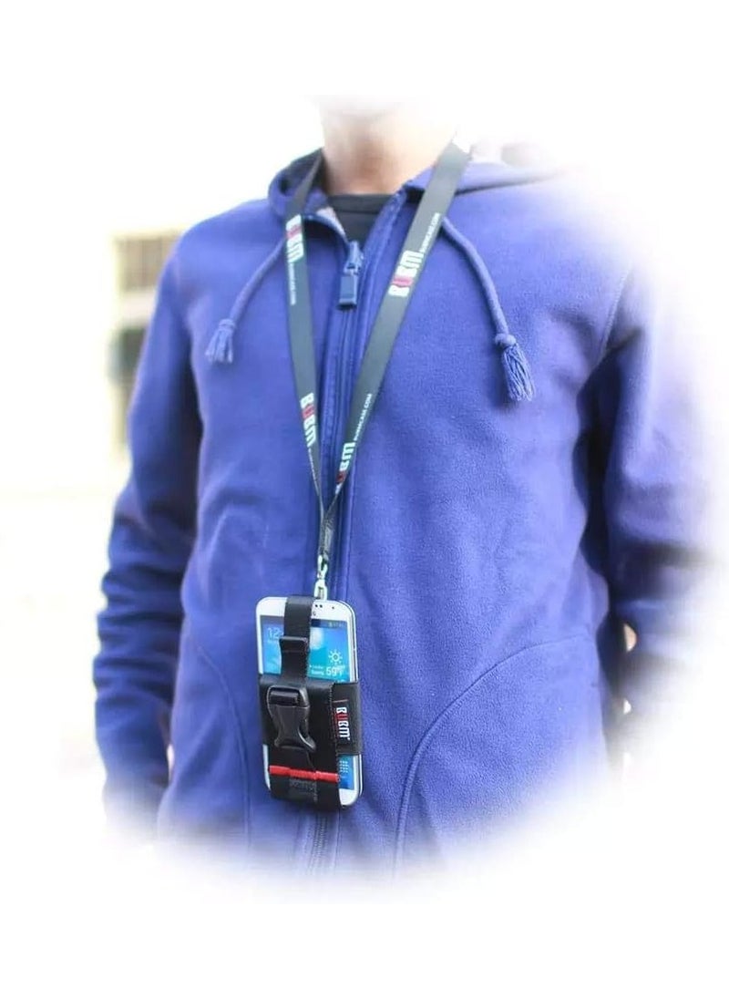 BUBM Sport Phone Bag Neck Strap Hanging Armband For 4.5 to 6.5 Inch Phone-Blue  - Image 4
