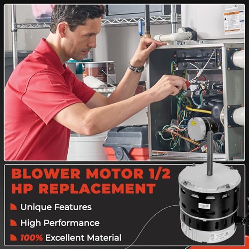 QKVCX Blower Motor 622686 622639 622500R1/2 HP for Nortek Nordyne Intertherm Miller Maytag Frigidaire Gas Furnace ZWK702B5388701 622686 622639 - Image 4