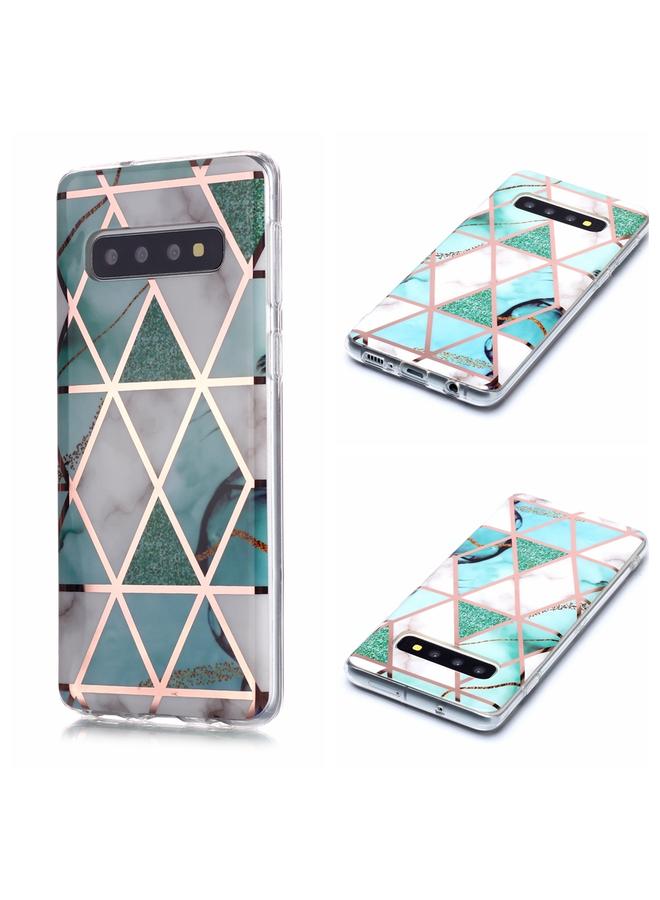Zaboon Case For Galaxy S10 Plating Marble Pattern Soft TPU Protective Case - Image 1