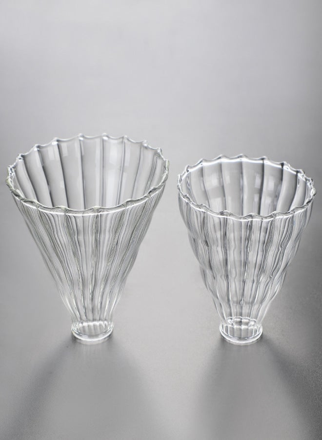Heat-resistant thickened glass cloud coffee pot V60 coffee filter cup hand-made pot with lid can be customized logo 03 Clouds 800ml - Image 4
