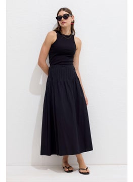 Manuka Ribbed Voile Skirt Black  - Image 1