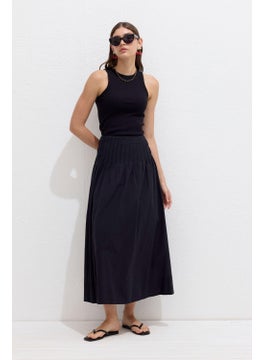 Manuka Ribbed Voile Skirt Black  - Image 4