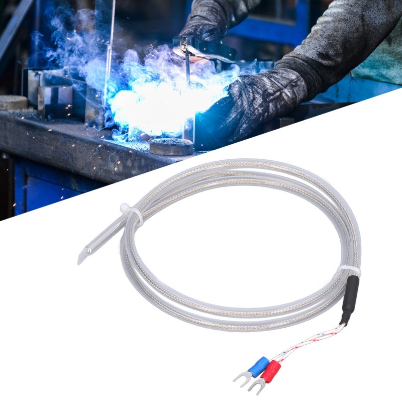 Temperature Sensor Probe 1 Meter PTFE Protective Sleeve Stable Performance - Acid Alkali Resistant Thermocouple for Industrial & Laboratory Temperature Measurement - Image 5