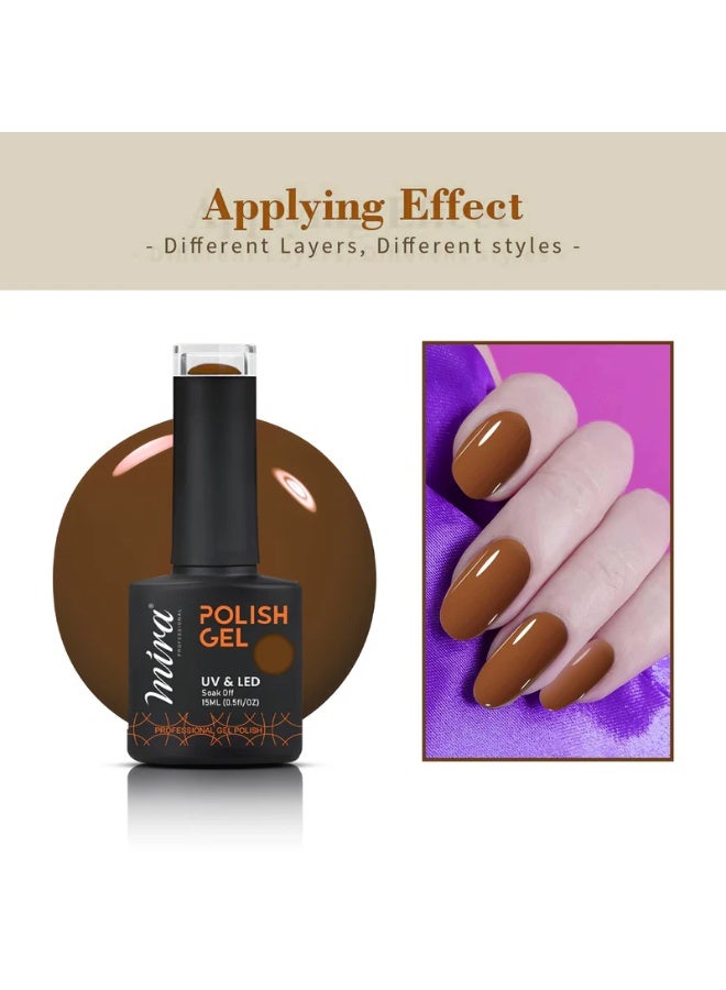Mira Professional Nail Art Gel Nail Polish 15ml #058 Professional Salon and Home - Image 4