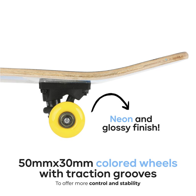 VOYAGER Sonic The Hedgehog 31 inch Skateboard, 9-ply Maple Desk Skate Board for Cruising, Carving, Tricks and Downhill - Image 4