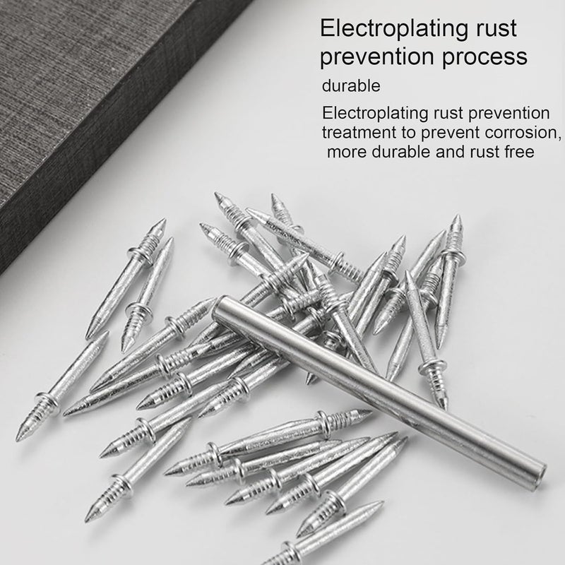 400 double-ended skirting seamless nails with 4 special sleeve tools, carbon steel skirting nails, suitable for skirting TV background wall skirting board furniture - Image 5