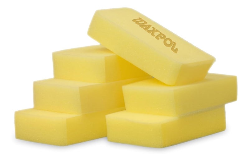 Waxpol Soft Foam Applicator Sponge (Pack of 6) for Car Polish & Wax Application - Image 1