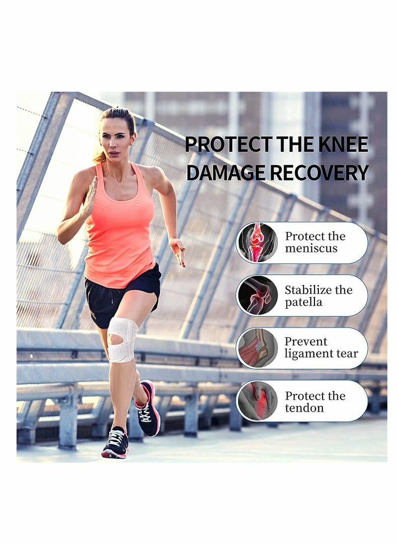 Y&D Knee Brace with Side Stabilizers Relieve Meniscal Tear Pain ACL MCL Arthritis, Breathable Adjustable Support Suitable for Men and Women Sports Injuries - Image 2