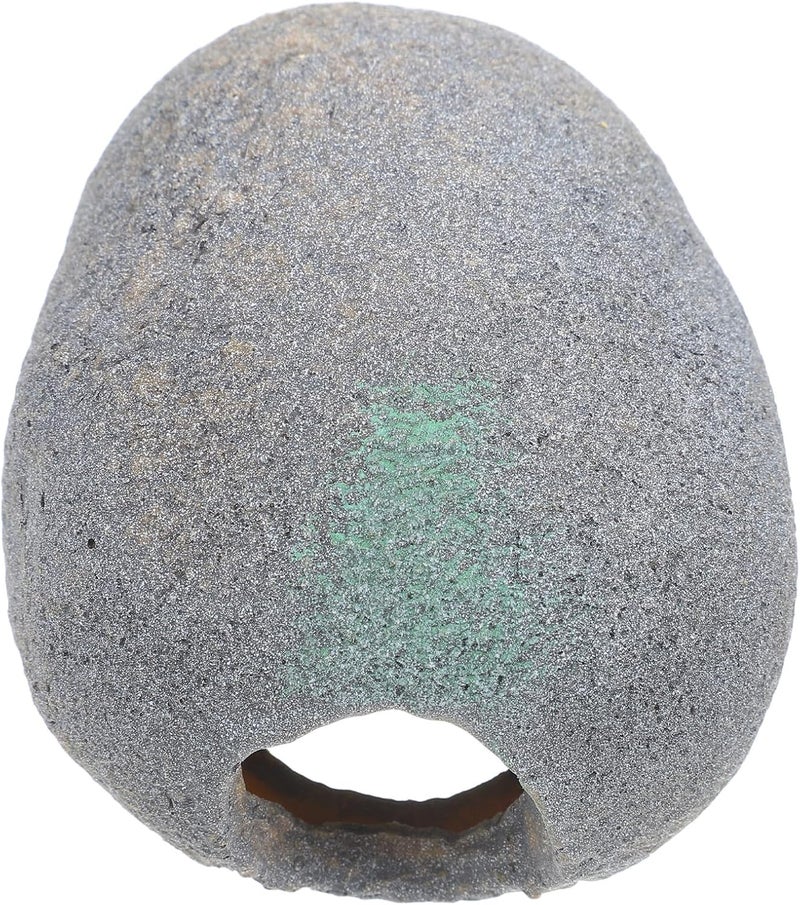 UPKOCH Reptile Rock Hideout Resin Cave Shelter Medium Size Dark Grey for Bearded Dragon Turtle Aquarium Fish Tank Breeding Habitat Decor - Image 1