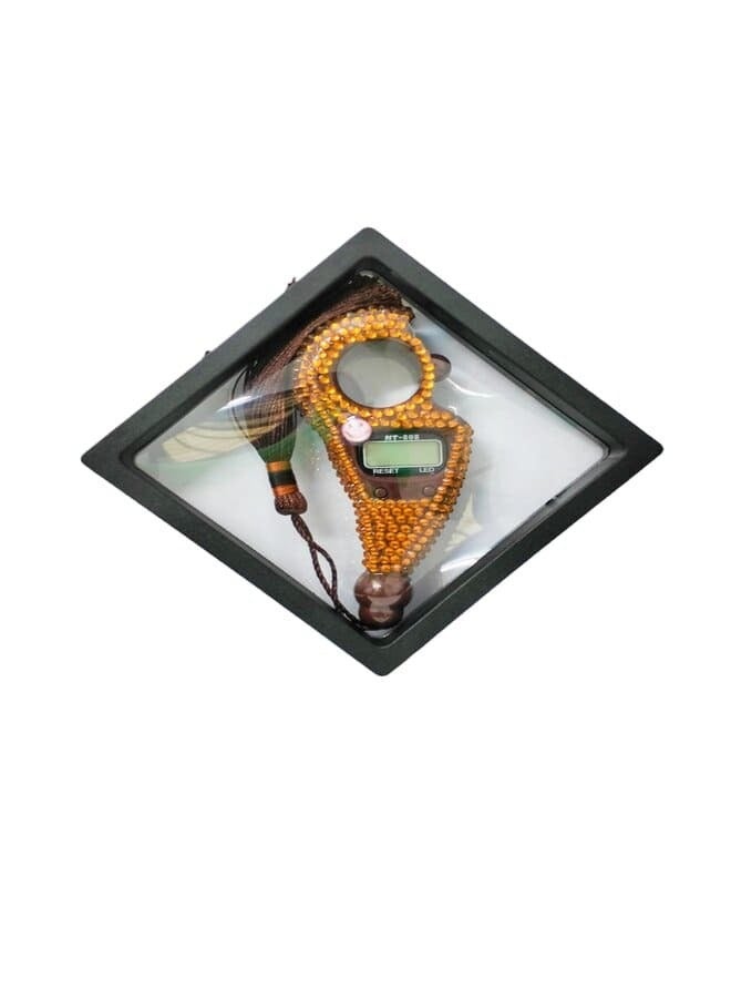 Diamond sparkling  Digital Tasbih Talley Counter Brown - Image 1