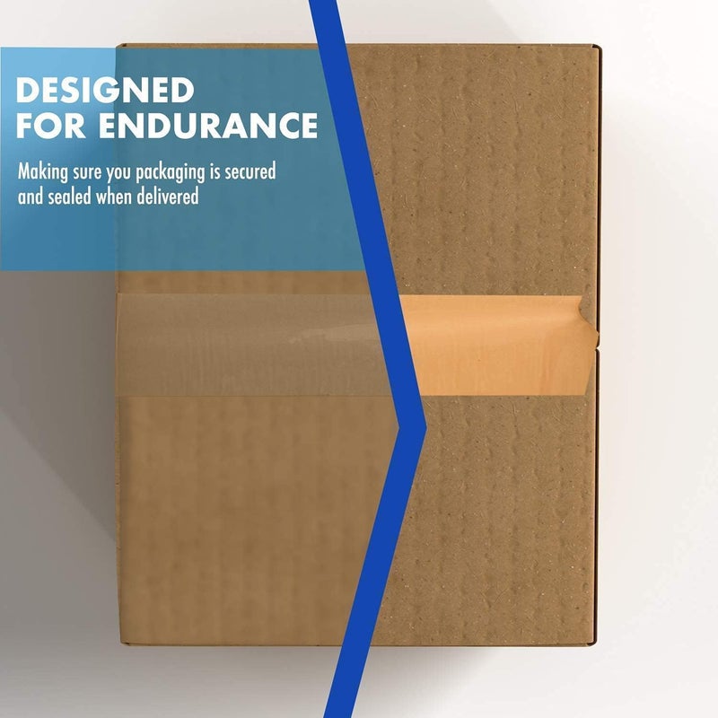 MARKQ Brown Packaging Tape, 2 Inches X 50 Yards Strong Heavy Duty Packing Tape For Parcel Boxes, Moving Boxes, Large Postal Bags, Office Use [6 Rolls] - Image 3