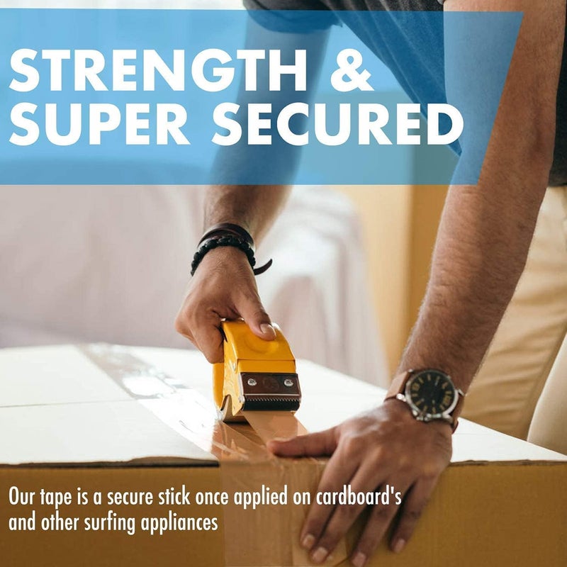 MARKQ Brown Packaging Tape, 2 Inches X 50 Yards Strong Heavy Duty Packing Tape For Parcel Boxes, Moving Boxes, Large Postal Bags, Office Use [6 Rolls] - Image 4