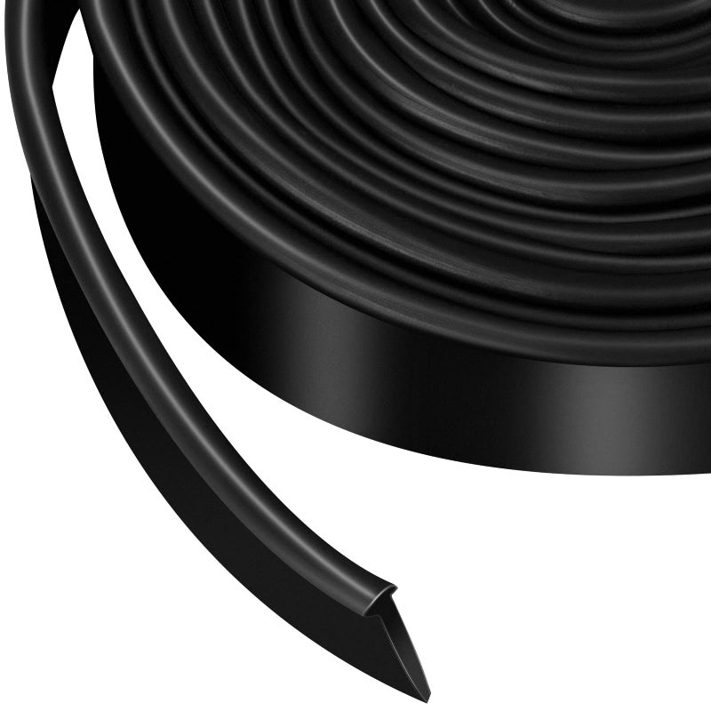 Treela 108 Inch Shower Door Seal Strip Silicone Swing Doors Bathroom Seal Bottom Waterproof Sweep Replacement for Home Bathroom Glass Shower DoorBlackSimple Style