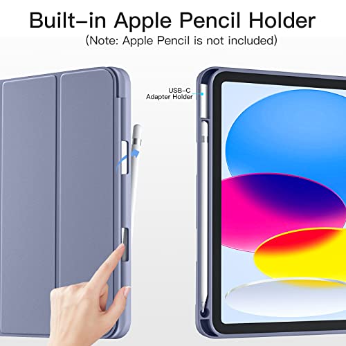 Dirrelo Compatible with iPad (A16) 11th Generation Case 11 Inch 2025 New, for iPad 10th Generation Case 10.9 Inch 2022, Trifold Stand Protective Cover with Pencil Holder, Auto Sleep/Wake, Blue Gray - Image 2