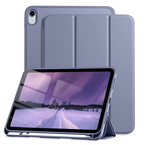 Dirrelo Compatible with iPad (A16) 11th Generation Case 11 Inch 2025 New, for iPad 10th Generation Case 10.9 Inch 2022, Trifold Stand Protective Cover with Pencil Holder, Auto Sleep/Wake, Blue Gray - Image 1