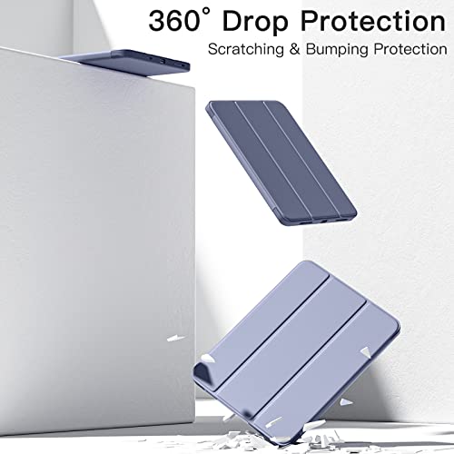 Dirrelo Compatible with iPad (A16) 11th Generation Case 11 Inch 2025 New, for iPad 10th Generation Case 10.9 Inch 2022, Trifold Stand Protective Cover with Pencil Holder, Auto Sleep/Wake, Blue Gray - Image 4