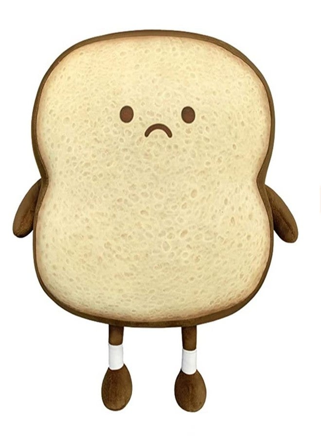 NatureMan Toast Bread Pillow,Funny Bread Shape Plush Toy Pillow, Small Cute Stuffed Plush Toast Sofa Pillow,Children's Adult Home Bedroom Decoration (Brown) - Image 1