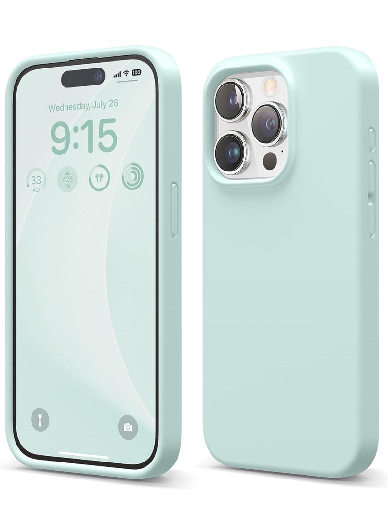 روك بو متوافق مع اي فون 15 برو الهاتف المحمول حالة السائل سيليكون حالة الجسم كله حالة واقية واقية من الصدمات سامسونج الهاتف المحمول حالة مقاومة للخدش لينة بطانة ستوكات 6.1 بوصة - Image 1