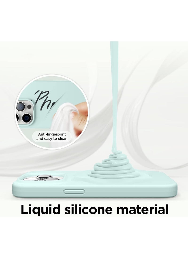 روك بو متوافق مع اي فون 15 برو الهاتف المحمول حالة السائل سيليكون حالة الجسم كله حالة واقية واقية من الصدمات سامسونج الهاتف المحمول حالة مقاومة للخدش لينة بطانة ستوكات 6.1 بوصة - Image 4