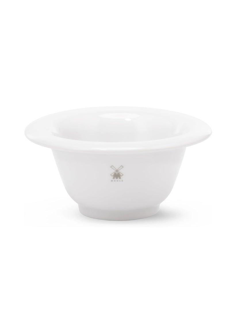 Muhle MÜHLE White Porcelain Platinum Rim Shaving Dish  - Image 1