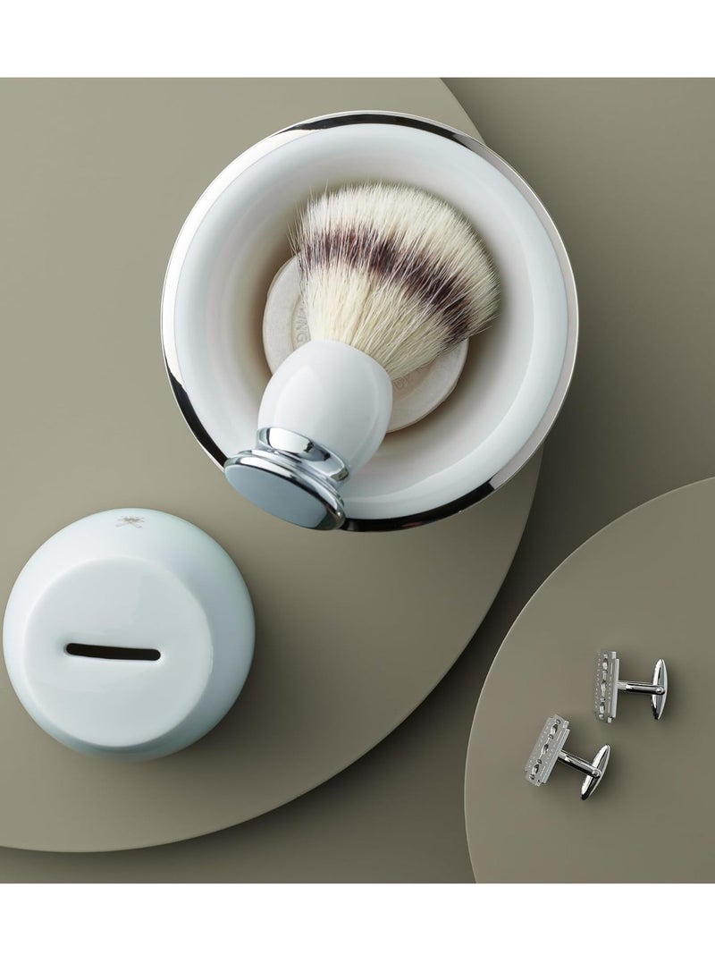 Muhle MÜHLE White Porcelain Platinum Rim Shaving Dish  - Image 3