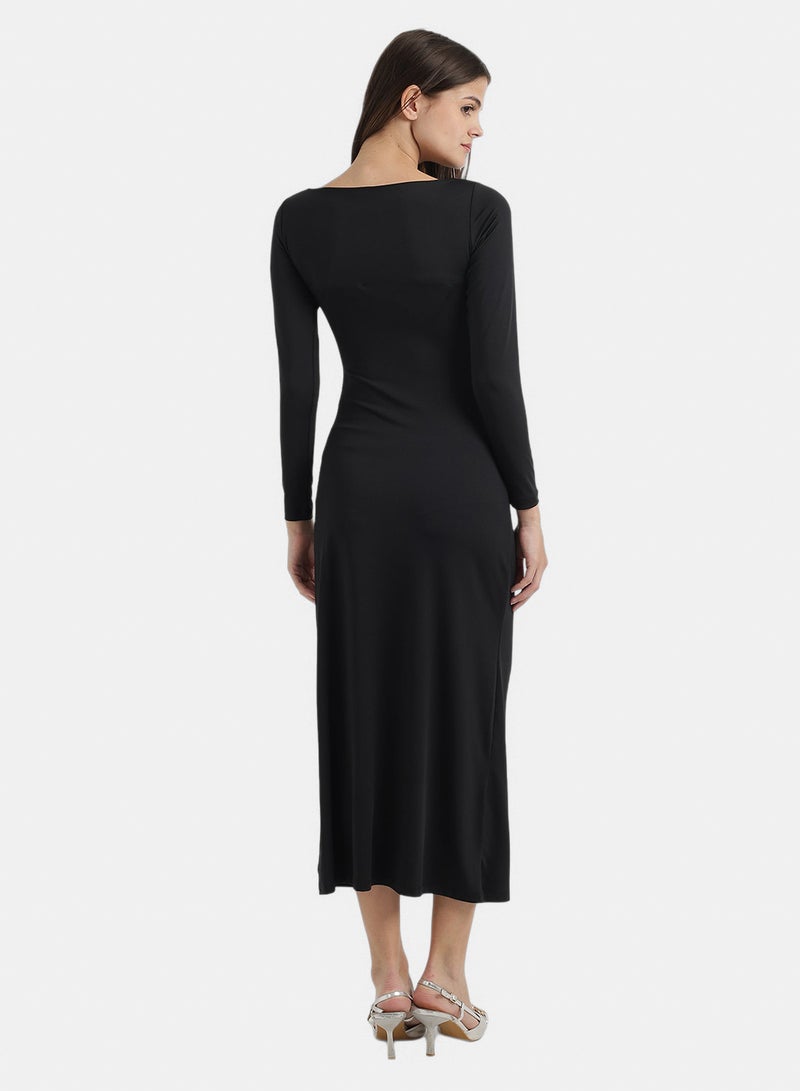Clue Boat Neck Slim Dress - Image 4