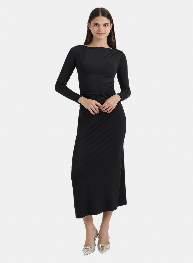 Clue Boat Neck Slim Dress - Image 1
