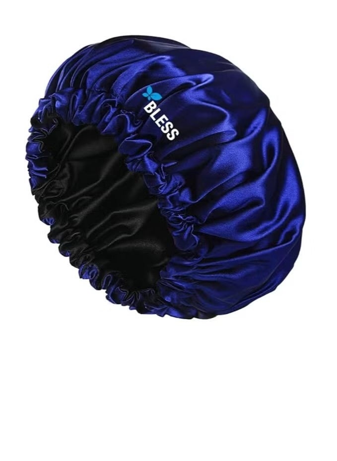 بليس قبعة ساتان - مقاس قياسي، ناعمة وجيدة التهوية لحماية الشعر أثناء النوم -مع كرانش - Image 2