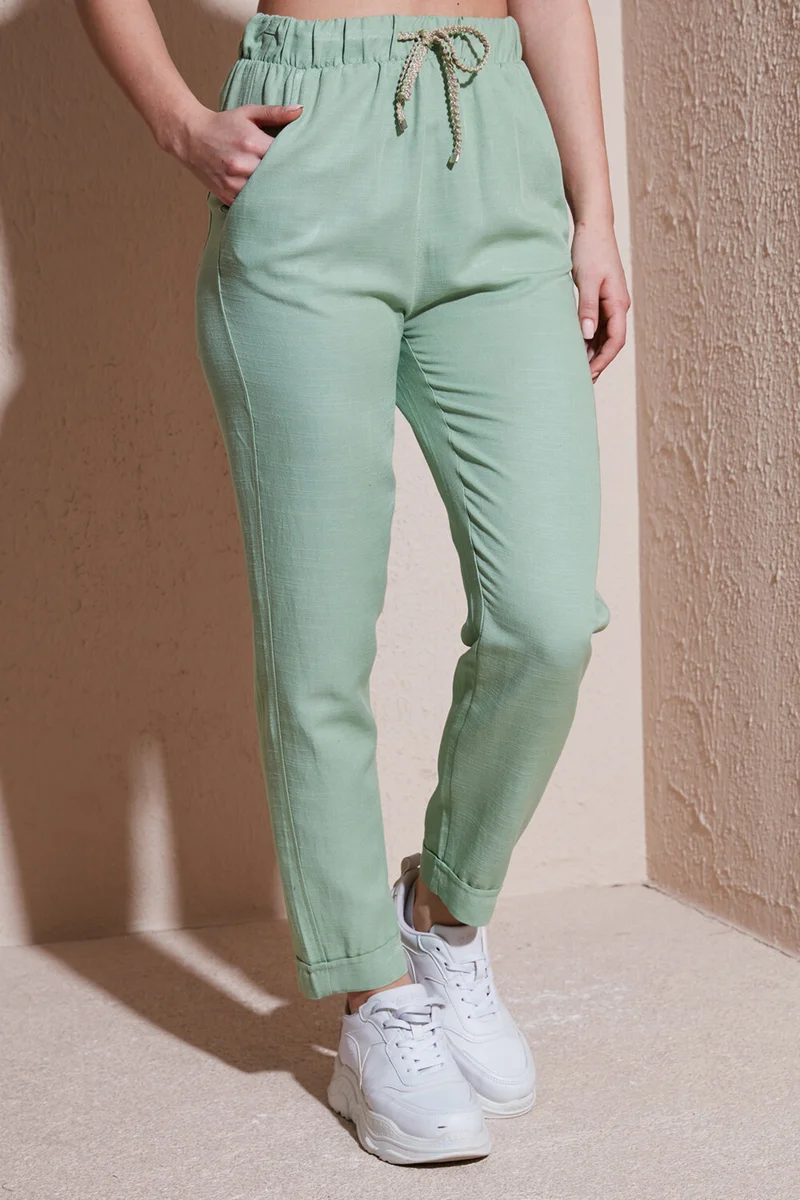 Fashion Friends Cotton Relaxed Fit Trousers Women's Trousers 24Y0250K1