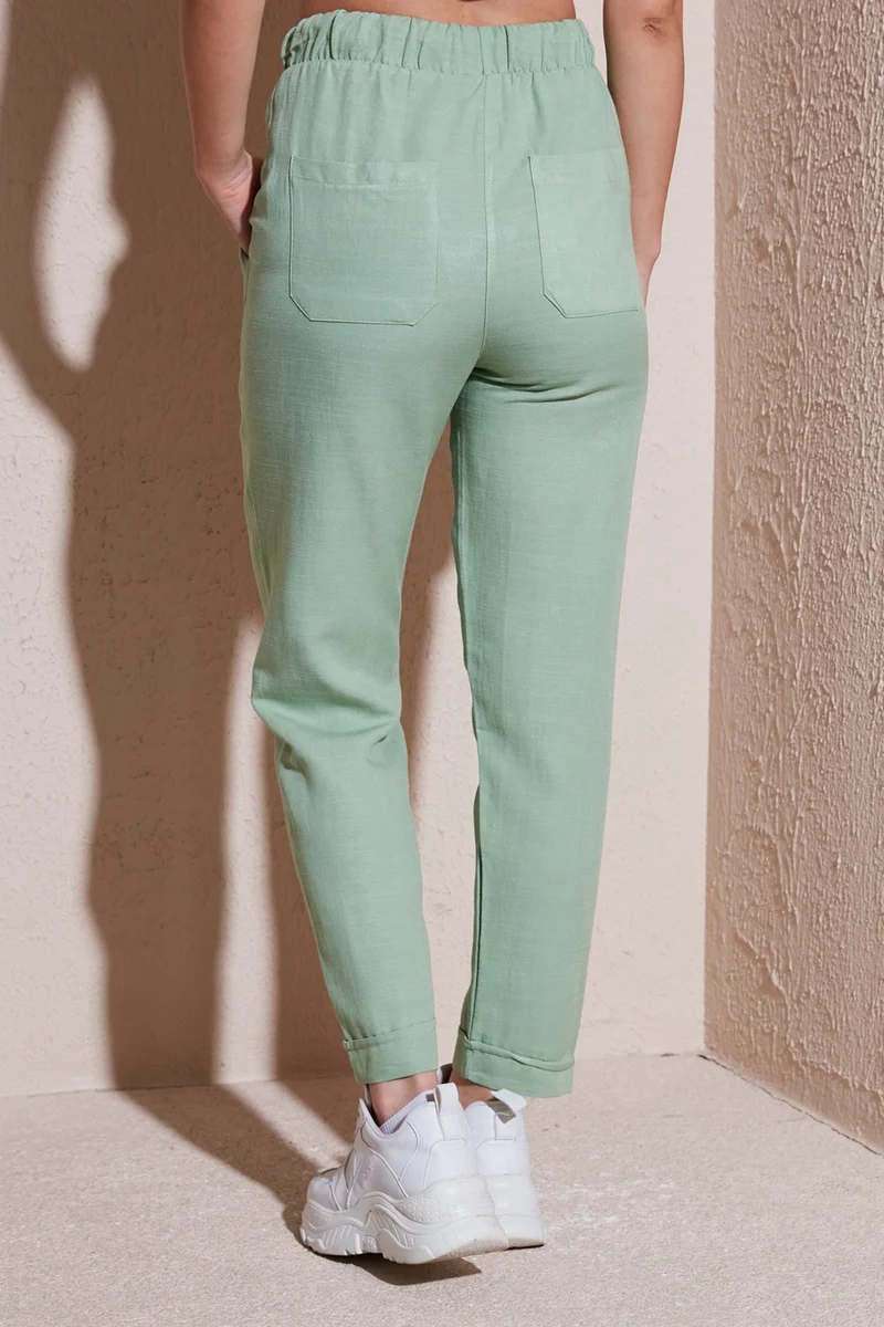 Fashion Friends Cotton Relaxed Fit Trousers Women's Trousers 24Y0250K1