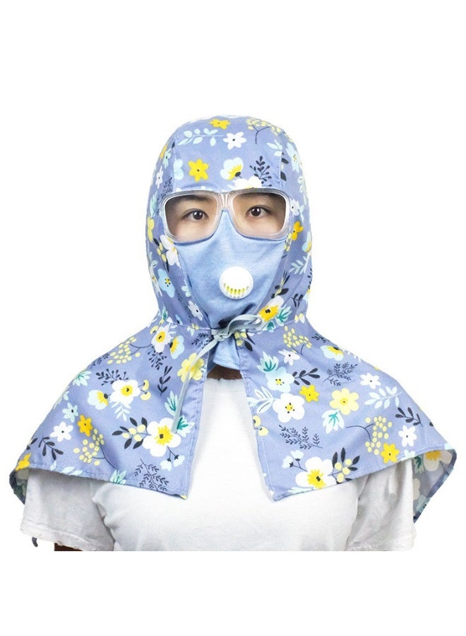 Zesen Women's cape/hood, dustproof and windproof, with detachable anti-fog lenses and a breathing valve to accommodate prescription glasses. - Image 1