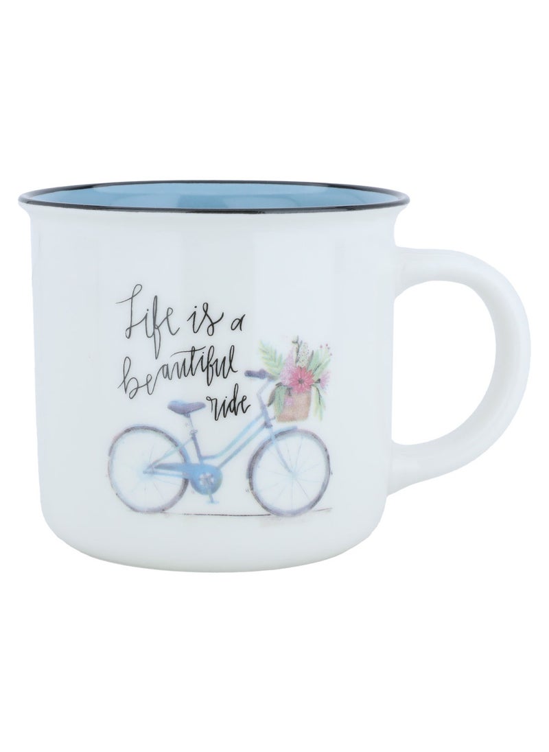 Alsaif Gallery Porcelain Mug with White Handle  - Image 1