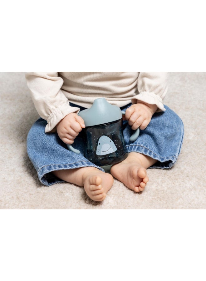 Trixie Tritan™ Sippy Cup With Handles - 200ml - Mr. Shark - Image 2