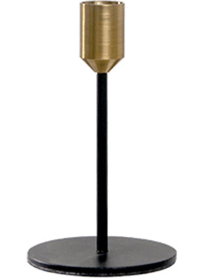 NIBEMINENT Metal Candlestick Holder Black/Gold 15.00x9.00x9.00cm  - Image 1