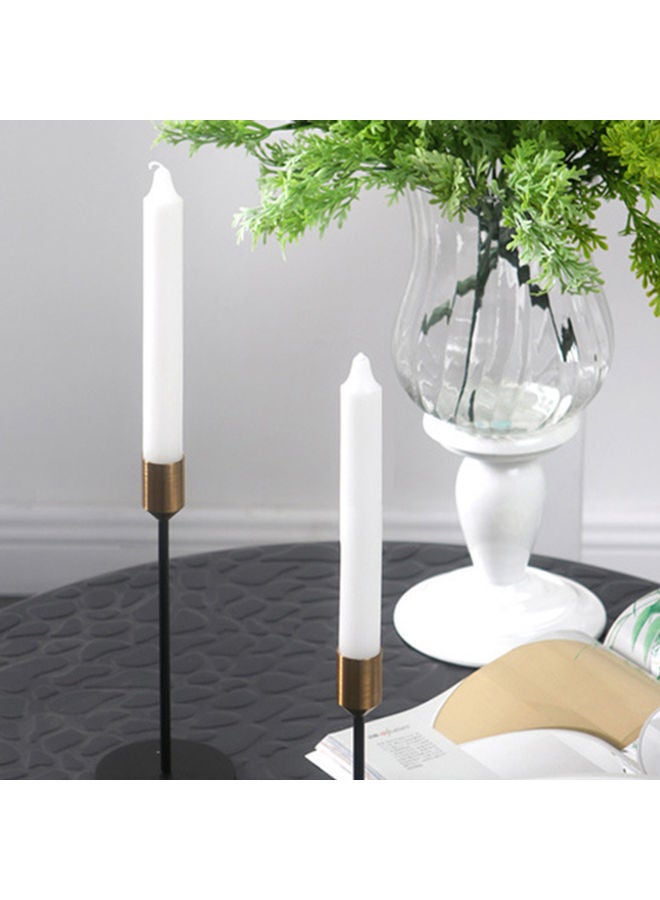 NIBEMINENT Metal Candlestick Holder Black/Gold 15.00x9.00x9.00cm  - Image 3