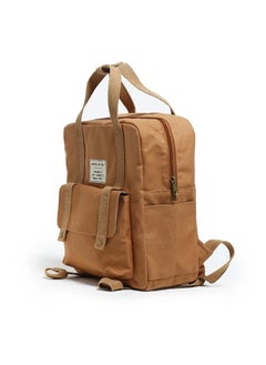 Perky Unisex Canvas Backpack - Caramel  - Image 3