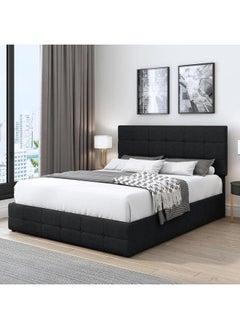 R2R FURNITURE Tufted Upholstered Platform King Size Bed 180 X 200 By R2R  - Image 1