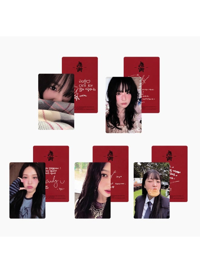NIBEMINENT 5 Pcs Kpop Red Velvet Chill Kill Bag Lomo Cards Card For Fans Collection Gifts - Image 1