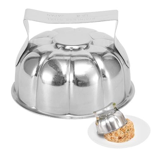 Eonenomi Professional Stainless Steel Flower Shape Fried Rice Press Mold - for Egg Fried Rice, Sushi, Omurice & DIY Plating, Perfect for Home and Restaurant Decoration - Image 1
