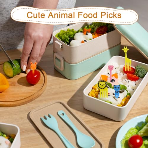 Abnaok 61PCS Silicone Lunch Box Dividers Bento Box Accessories Silicone Cupcake Liners, Lunch Box Accessories Including Food Picks Mini Condiment Bottles for Lunch Containers Accessories - Image 5