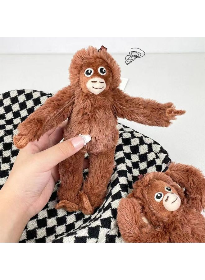 Cross-border Internet Celebrant Cute Little Monkey Pendant Plush Toy Long Arm Gorilla Doll Bag Hanging Keychain