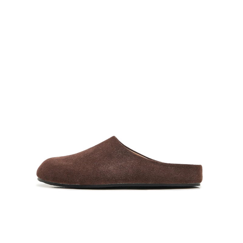 ATBELL Women's Suede Clogs Round Toe Leopard Print Leather Mules Cork Footbed Clog with Arch Support Comfort Casual Slip-on Fall Shoes in Brown Size 10.5 - Image 1