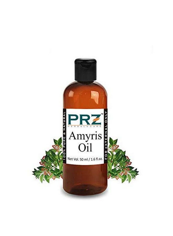 PRZ Amyris Essential Oil (50ML) Pure l Therapeutic Grade Oil For Skin Care & Hair Care - Image 1