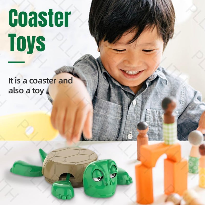 ALKAYAN Turtle Coaster, 3D Printed Funny with Interactive Expression, Hilarious Open ... - Image 5